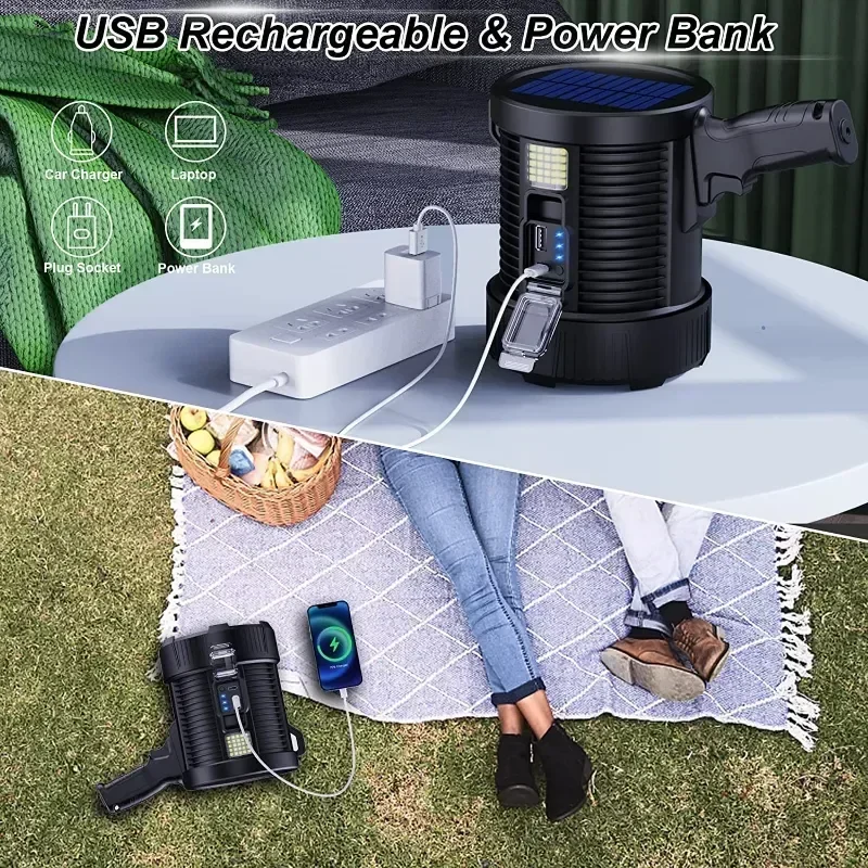 Фонарик XP70 аккумуляторный 9000 мАч