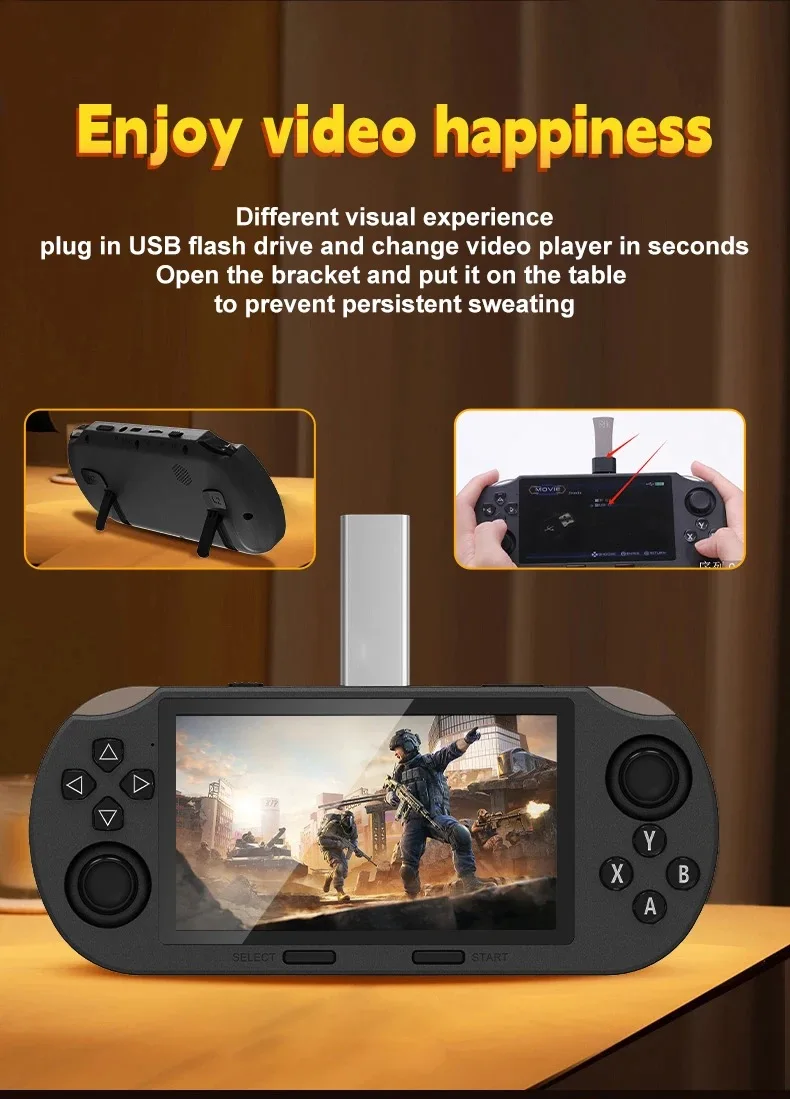 Игровая консоль SF3000 4 5-дюймовый портативный игровой плеер 64G 20000 ретро-игры