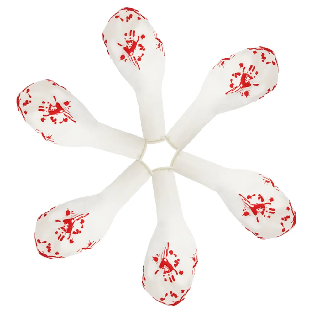 

Balloons Halloweenlatex Scary Party Handprint Footprint Blood Splatter Zombie Balloon Decor Decoration