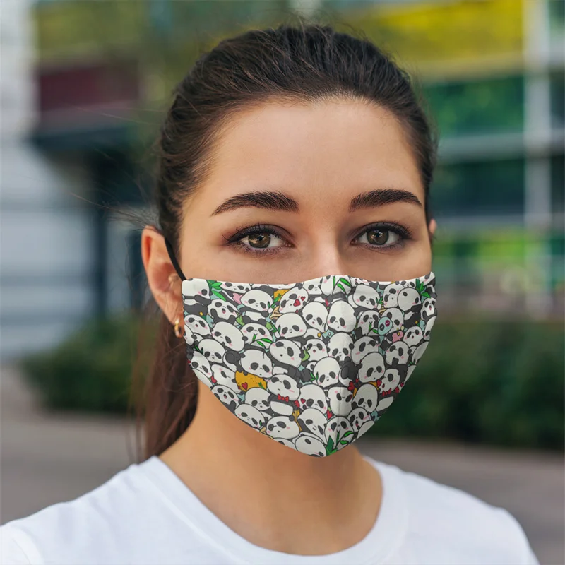 

1pc Unisex Breathable Cotton Unisex New Fashion Design 3d Print Face Cover Masks Masque Halloween Reuseable Cosplay Mask