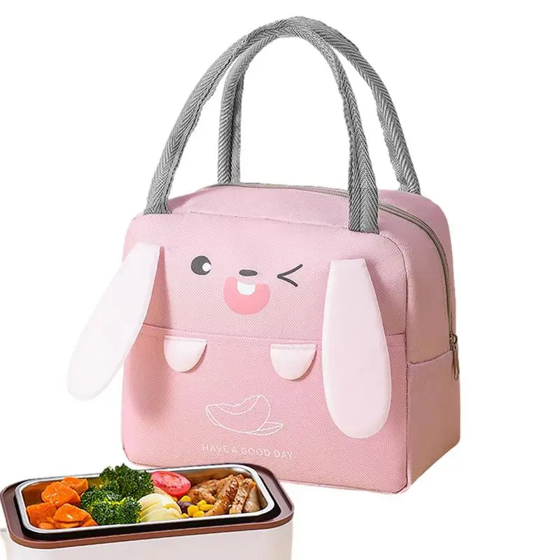 

Cartoon Lunch Box food package bag Insulated Lunch Container Reusable Lunch Tote Picnic food organizer household accessories