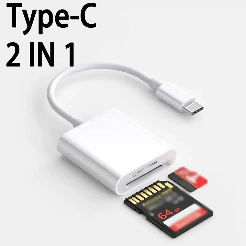 

USB Type C SD TF Memory Card Reader Adapter for Huawei Xiaomi Samsung Phone SD TF Card Reader Data Converter For Camera Card