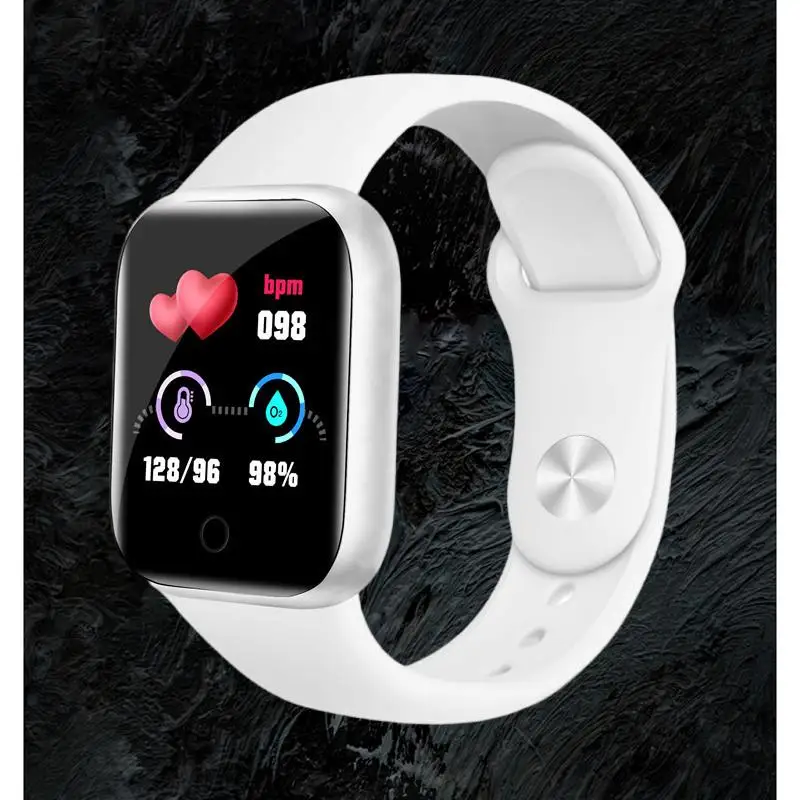 

Y68 Smart Watch With Heart Rate Blood Oxygen Blood Pressure IP68 waterproof And Sleep Monitoring And D20 Smart Bracelet