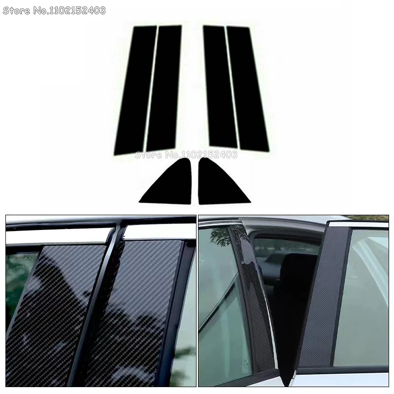 

6Pcs Car Door Window Pillar Posts for CHEVROLET Silverado 1500 CREW CAB 2019 2020 2021 2022 Decoration Cover Trim Stickers