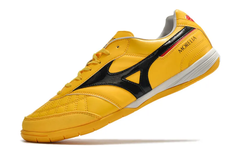 Authentic Mizuno Creation MORELIA IC M8 Men's Sports Shoes Mizuno Outdoor Sneakers Yellow/Black/Red Color Size Eur 40-45