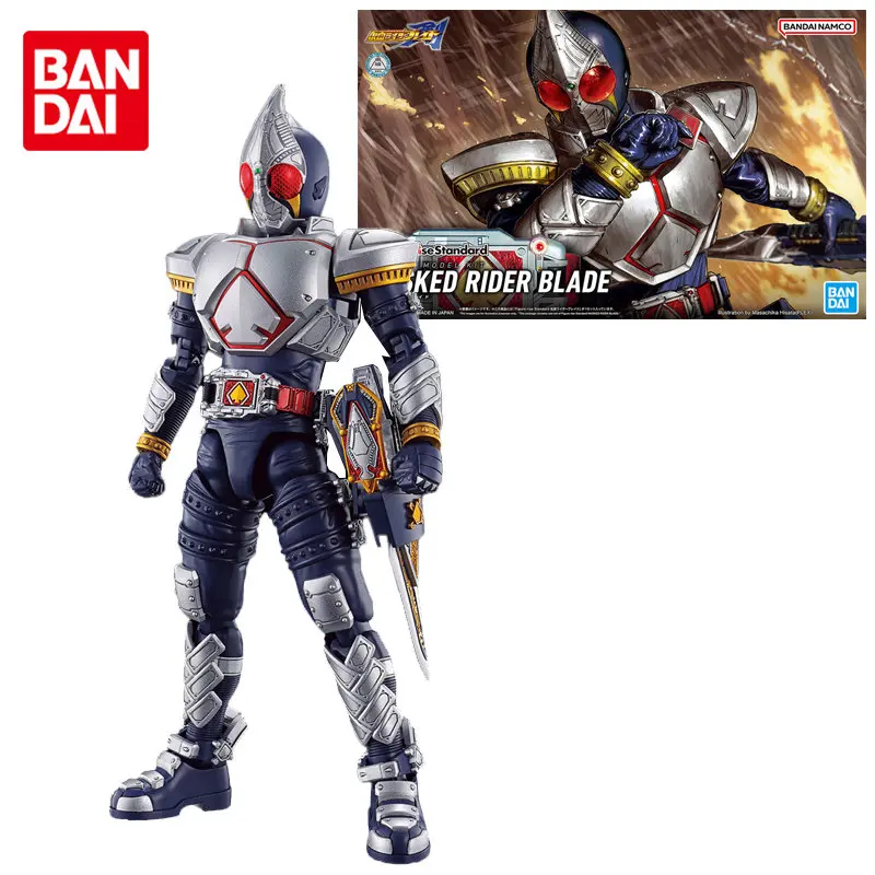

Bandai Original Figure-rise Standard Anime Figures MASKED RIDER BLADE Joints Movable Action Figure Assembly Model Toys Gifts
