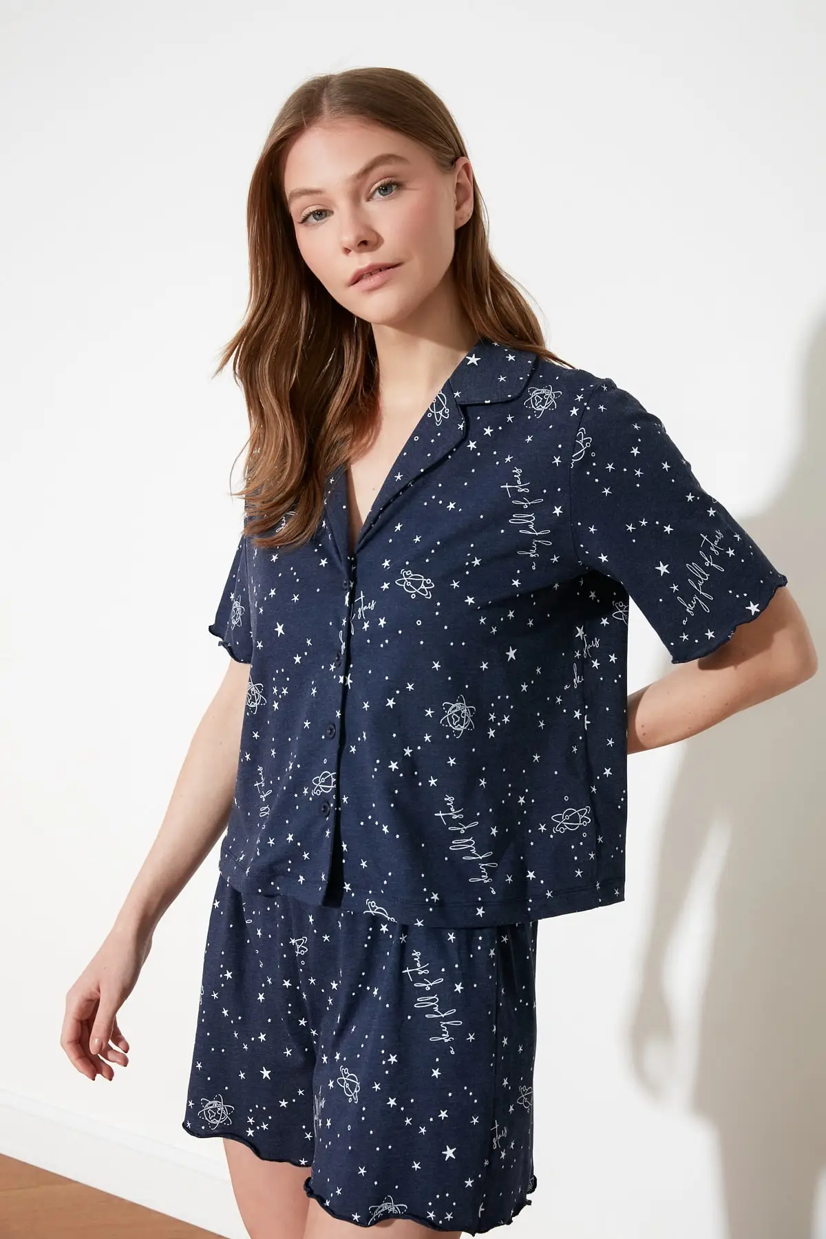 

Trendyol Star Pattern Knitted Pajamas Set THMSS21PT0667
