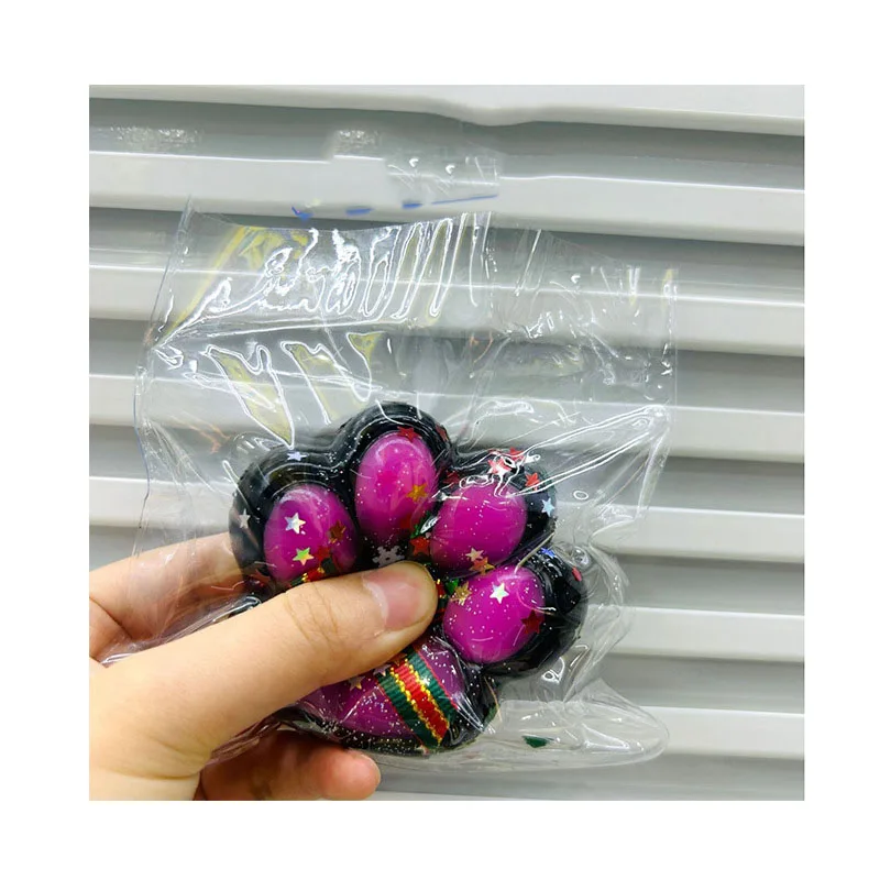 Милые мягкие рождественские кошачьи лапы-антистресс сжимаемая игрушка