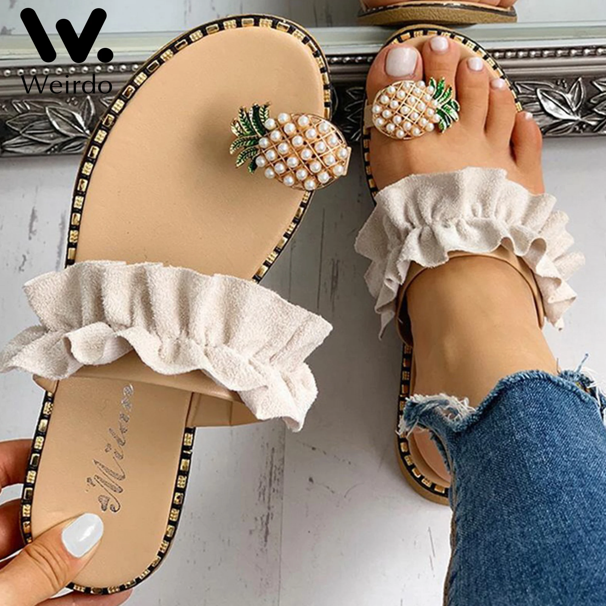 

Summer Sandals Fashion Sandals Shoes Women Bow Summer Sandals Slipper Indoor Outdoor flops Beach Shoes Female Slippers