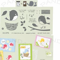 songbirds new clear stamps metal cutting dies scrapbooking diy album make paper card embossing craft decor diary supplies