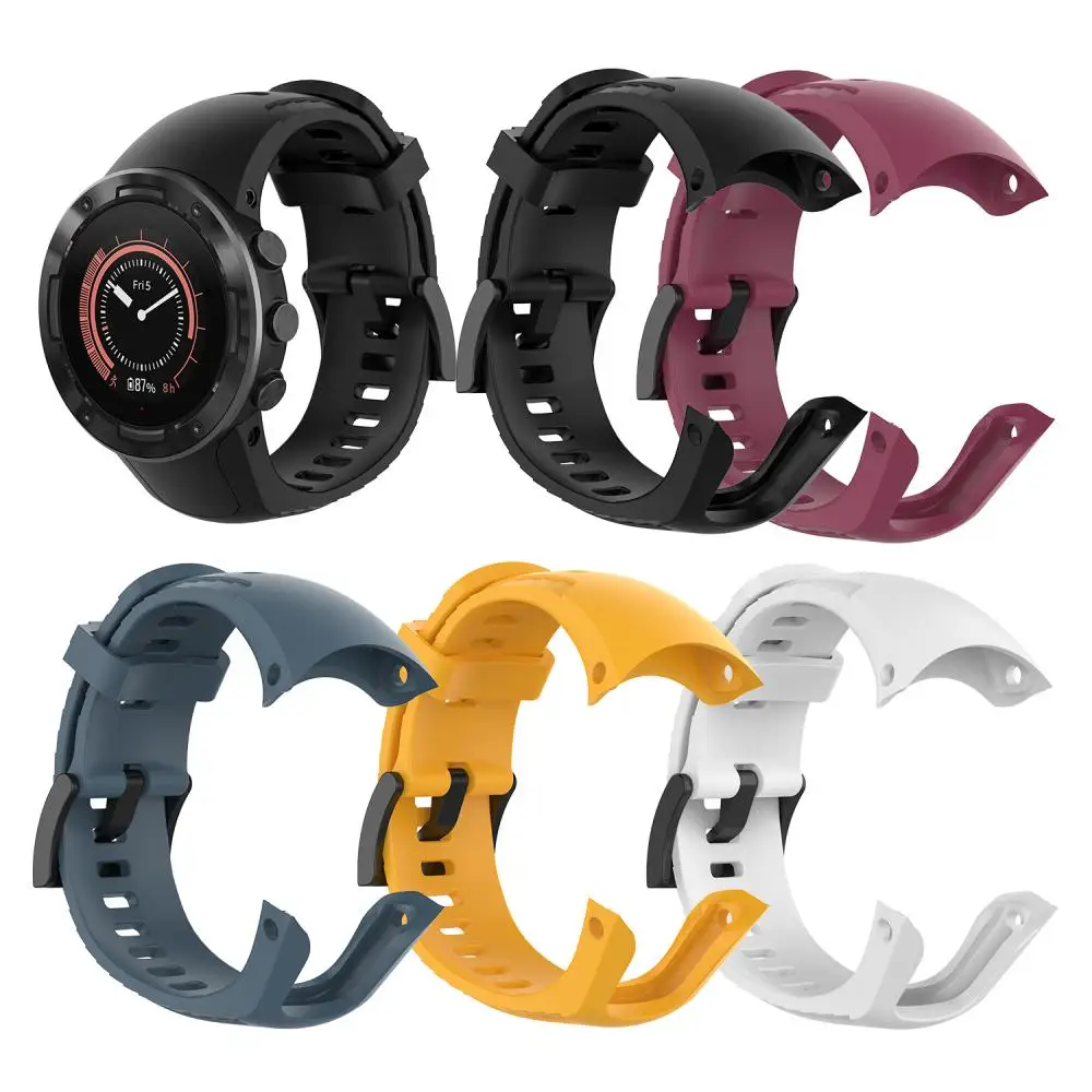 

Ремешок силиконовый для Suunto 5, мягкий дышащий сменный Браслет для уличных смарт-часов, аксессуары для Suunto5