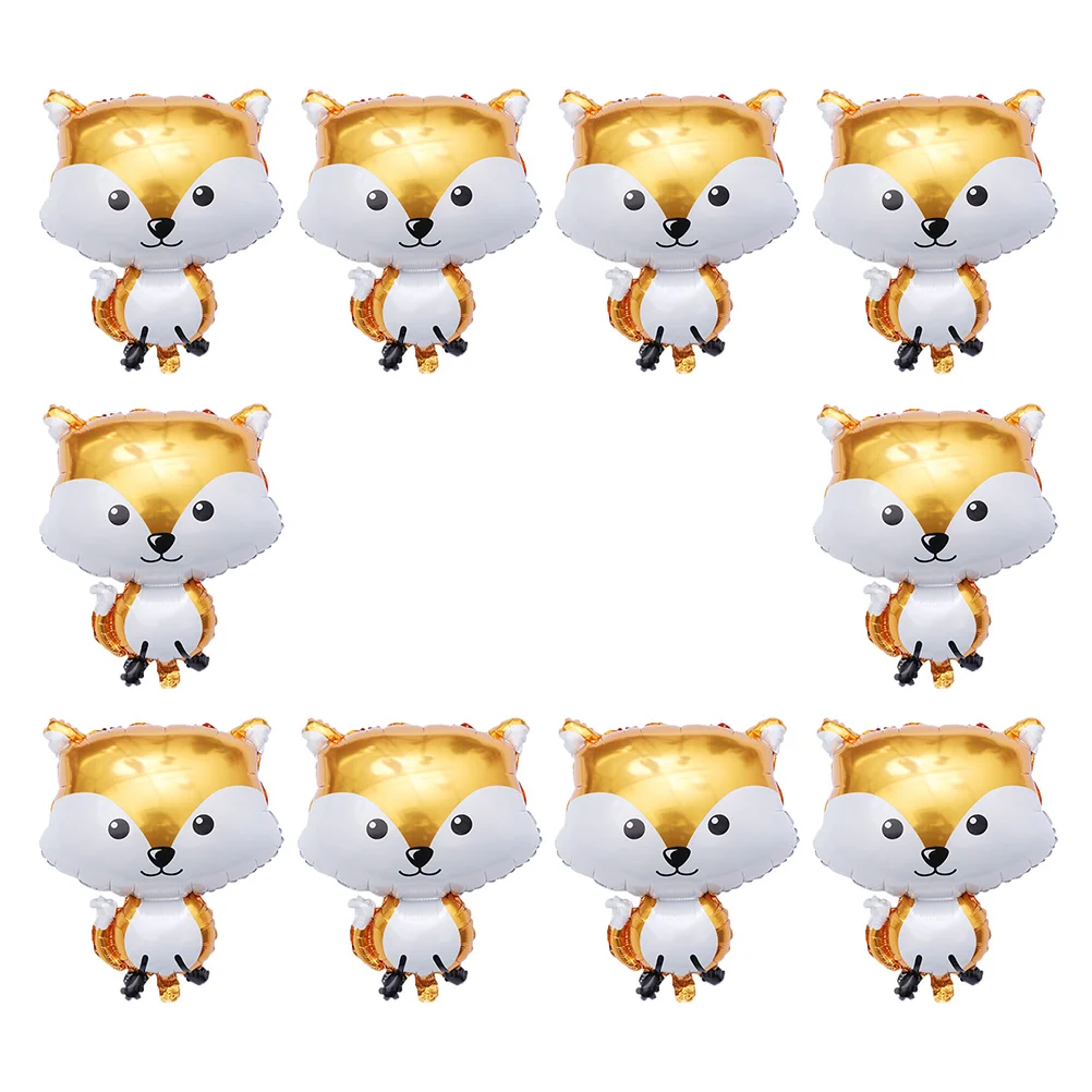 10 шт. воздушный шар с лисой украшение для детского душа мультяшные воздушные шары