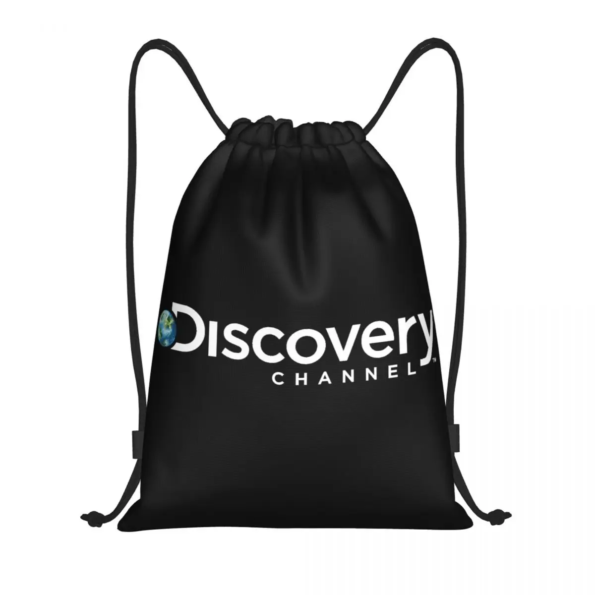

Discovery Channel Drawstring Bags Women Men Portable Sports Gym Sackpack Television Show Training Storage Backpacks