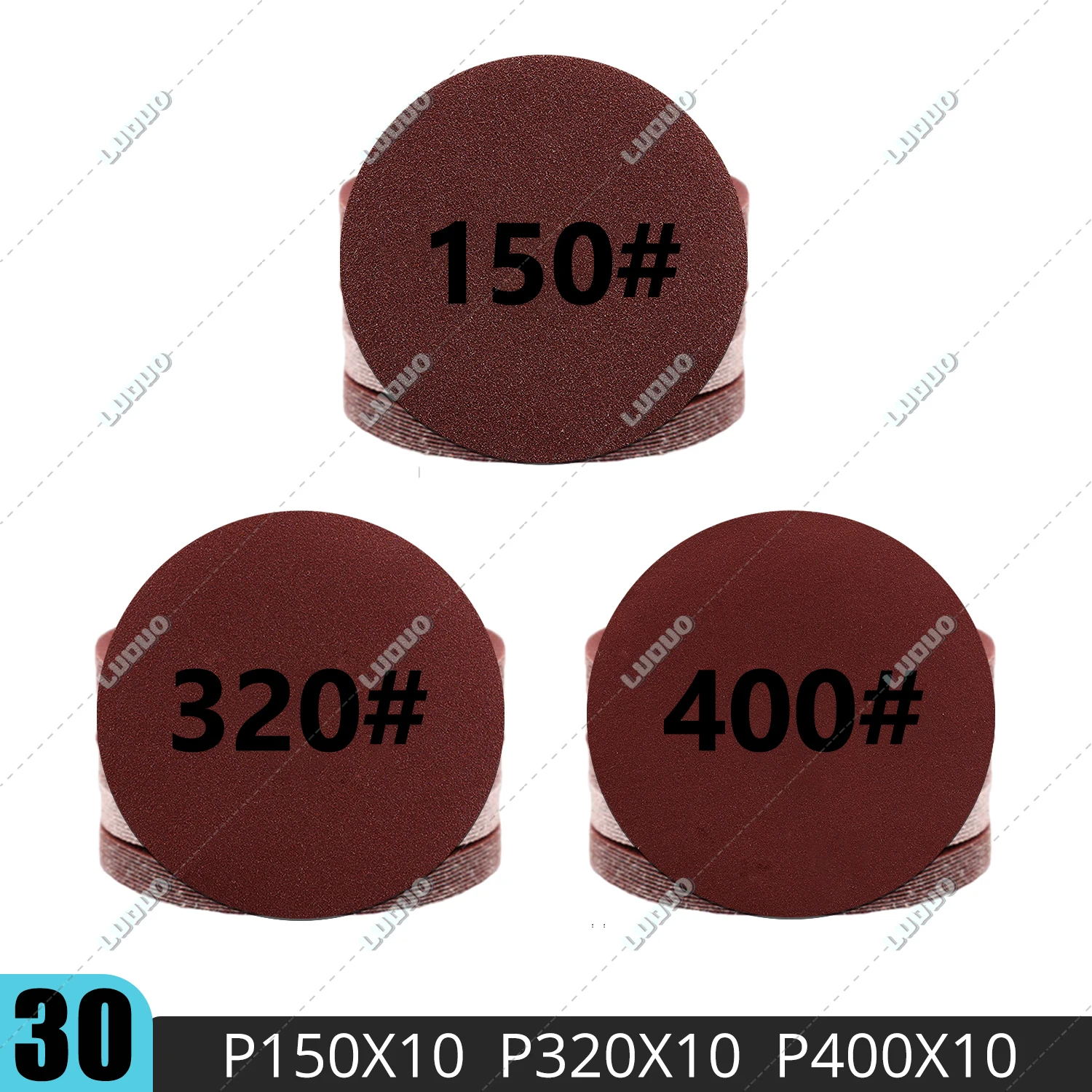 

2 3 4 5 6-дюймовый круглый наждачный диск с крючком и петлей, шлифовальный диск, лист шлифовальной бумаги для дерева, стали, ювелирных изделий, детализации автомобиля, полировки