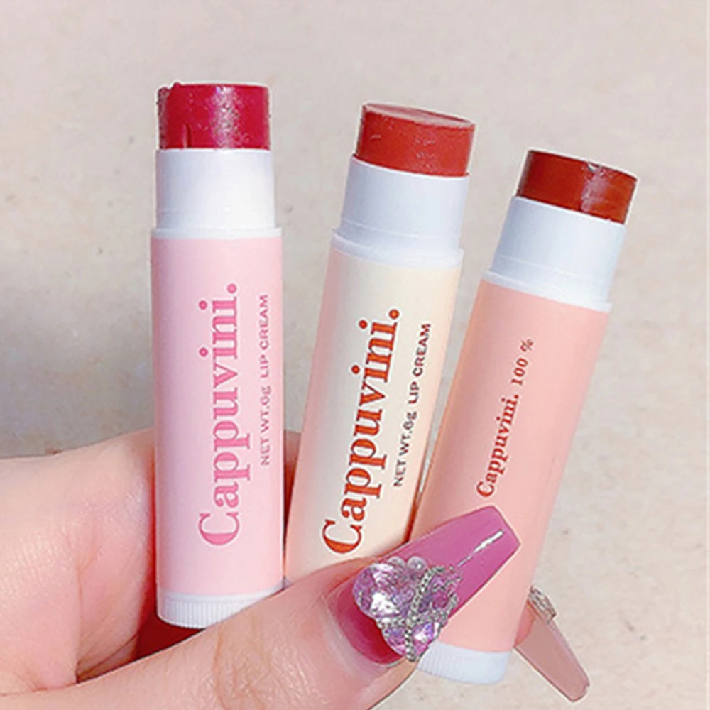 

Lipstick 3 Colors Lip Nourishing Lasting Colored Lipstick Moisturizing Lip Care Lip Balm Lips Makeup Colored Lip Balm
