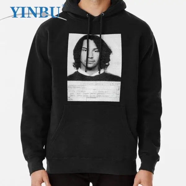 

Keanu Reeves mugshot Pullover Hoodie new in Sweatshirts fashion Clothes
