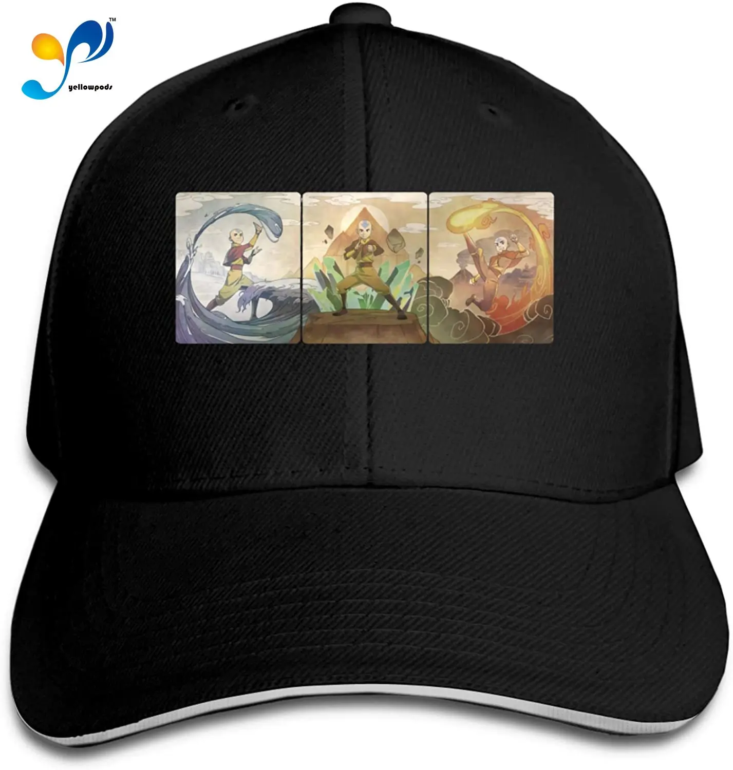 

The Last Airbender Aang Hip Hop Baseball Cap Golf Trucker Baseball Cap Adjustable Peak Sandwich Hat