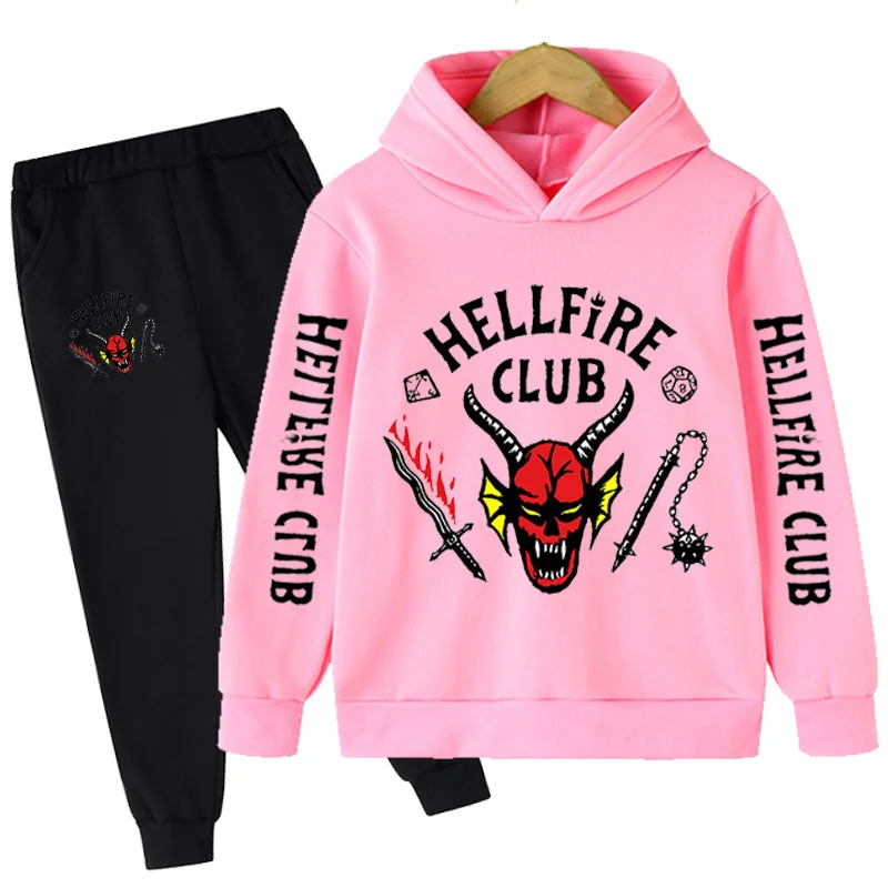 Комплект одежды для мальчиков и девочек 4-14 лет хлопковая толстовка с капюшоном