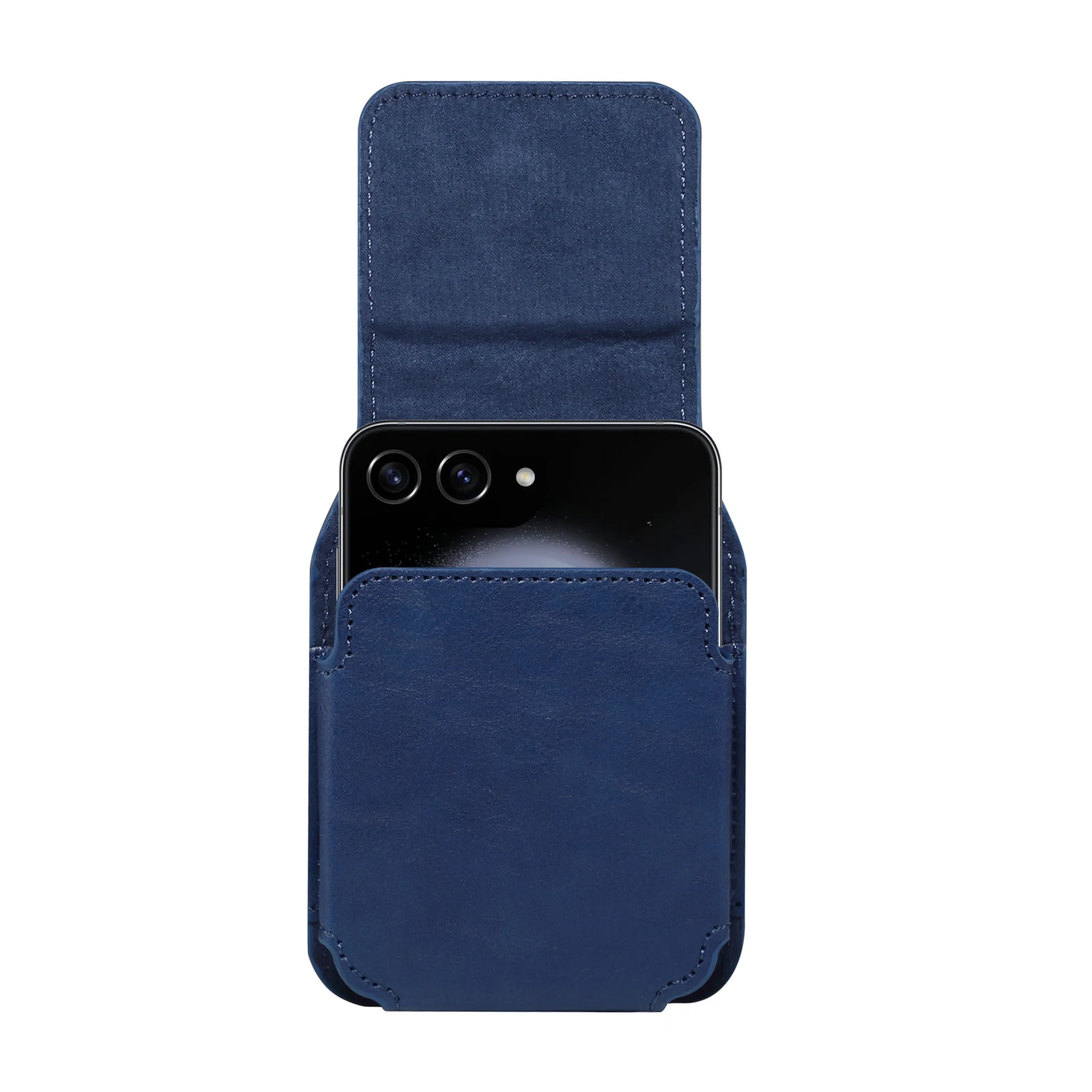 Кожаный чехол-кобура для Oppo Find N3 N2 Tecno Honor Magic V Flip 6 5 Z Moto Razr 50 40