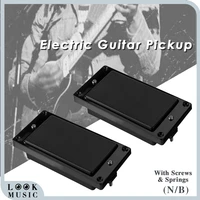 set double coil humbucker pickups neck bridge 50mm 52mm with frame for lp electric guitar pickups lp style 6 string guitar
