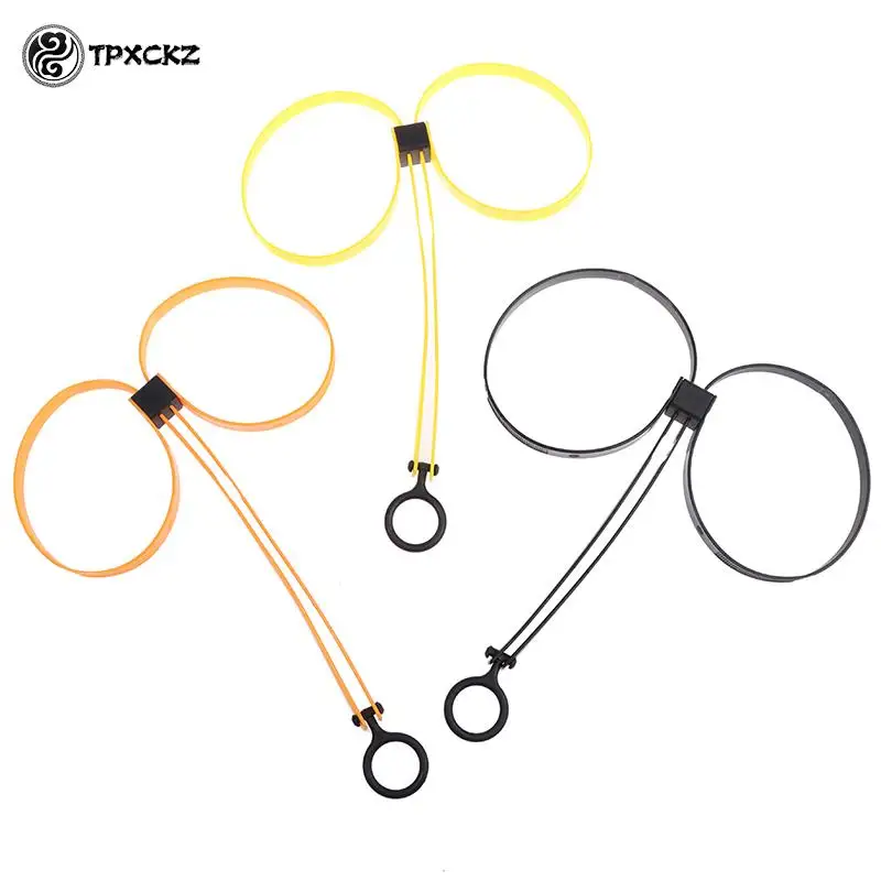 1Пластиковая двойная гибкая наручники одноразовые наручники с резиновыми замками из нейлона