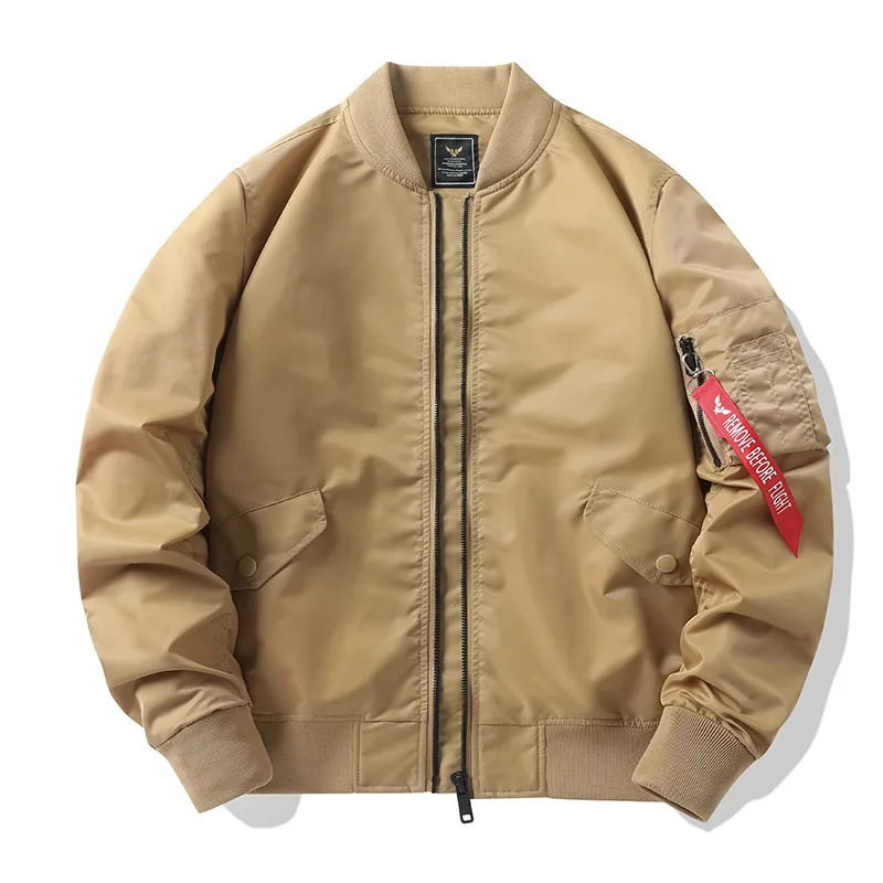 

Autumn and Winter Tough Guy Jacket Live Supply [Cotton/Thin] Air Force MA1 Pilot Jacket Men's Flight Jacket