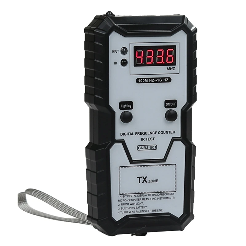 

1 Piece Car Keys Infrared Frequency Tester 100M-1GHZ 4-Bit Digital Electronic IR Frequence Counter Tester With Illumination