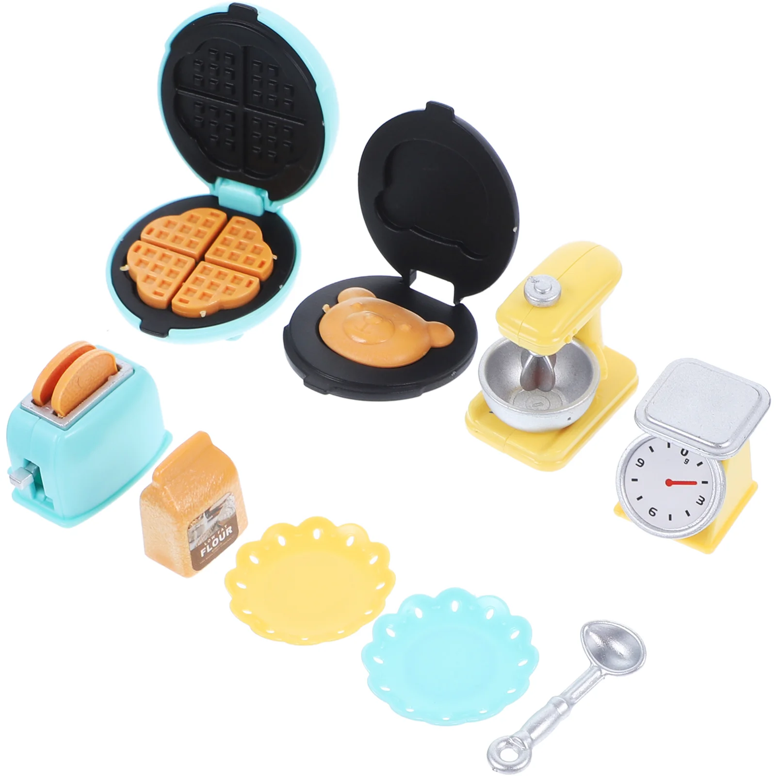 

Mini Toys Kids Dollhouse Cooker Miniature Landscape Prop Toaster Simulated Kitchenware Decorative Model Plastic Micro Scene