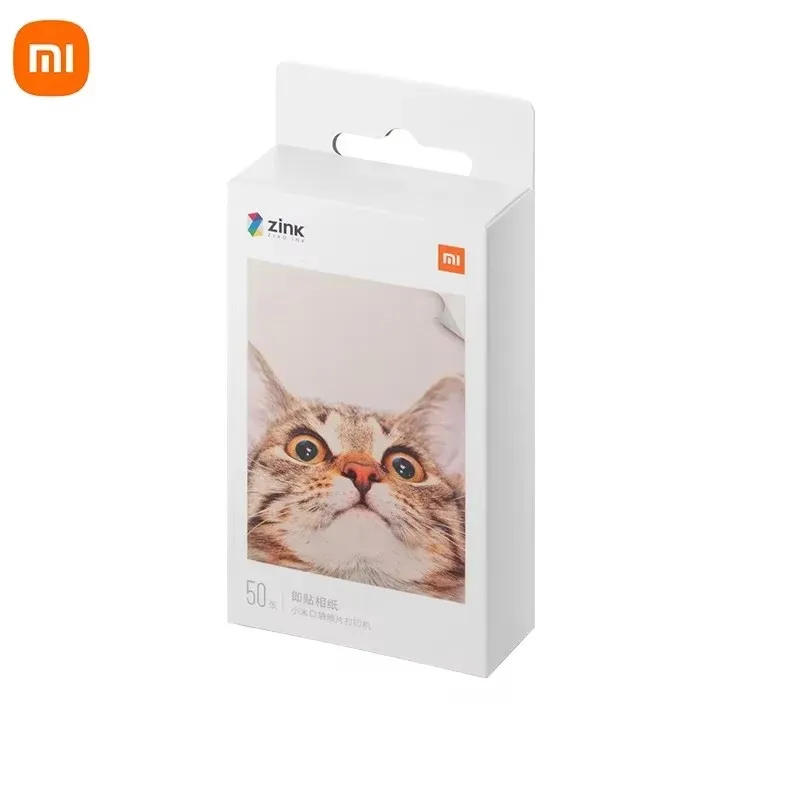 Фото Оригинальная бумага для карманного принтера Xiaomi ZINK, самоклеящаяся, для фотопечати, 50 листов, для мини-фотопринтера Xiaomi 3 дюйма, 50 шт. №1