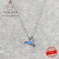 Hot Selling Own Brand DIY S925 Silver Blue Bird Simple Design Party Banquet Fashion Personality Exquisite Ladies Jewelry