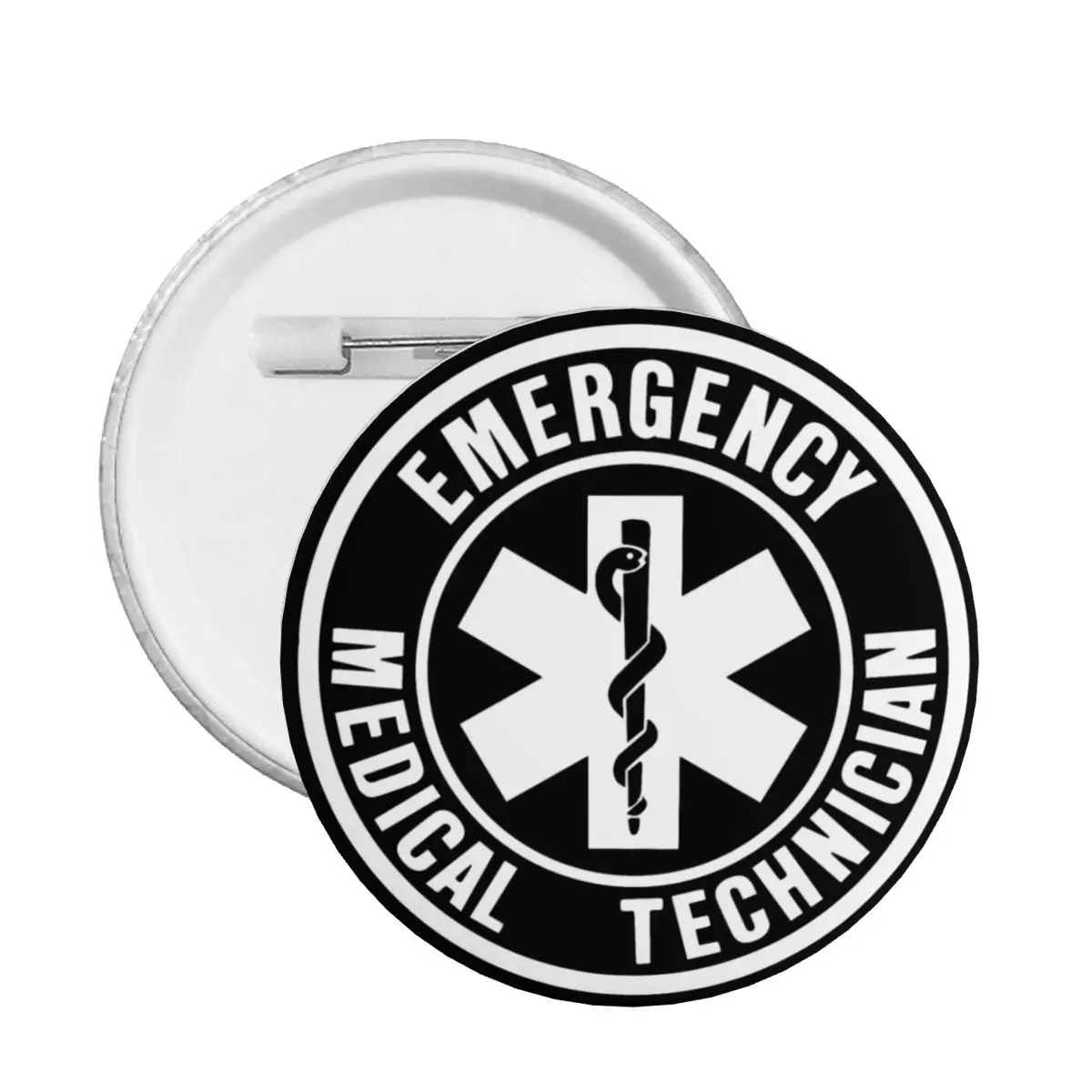 Эмблема Emt Star Of Life с логотипом медицинского техника круглая булавка на пуговицах