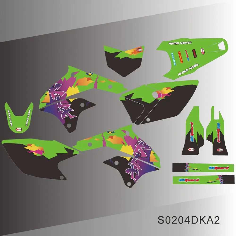 Наклейки для KAWASAKI KLX 450 KLX450 2007-2020 полностью графические наклейки задний фон
