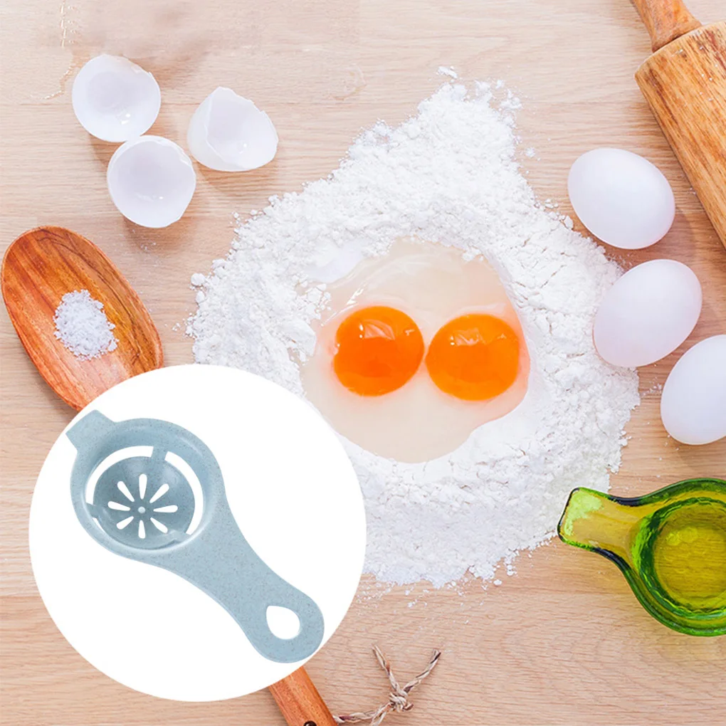 

Пластиковый сепаратор яичного желтка из стебля пшеницы, инструмент для разделения белка, фильтр для просеивания белого желтка