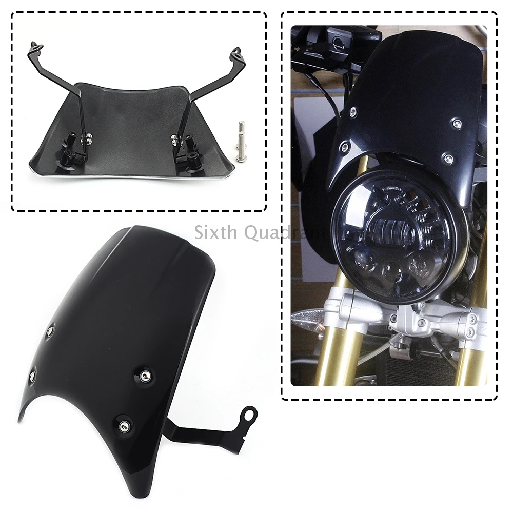 

Новая Черная передняя фара на лобовое стекло обтекатель ДЕФЛЕКТОР ДЛЯ BMW R NINE T NINET R9T R 9 T 2014-2020 аксессуары для мотоциклов