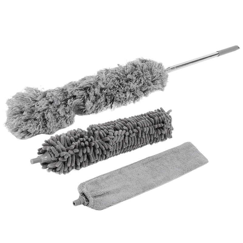 

Extendable Feather Duster Kit, Duster Cleaning With Extension Pole Microfiber Crevice Duster Hand Duster For Cleaning