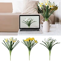 artificial daffodil flowers simulation silk flower fake flower arrangement for home decorations arrangement wedding bouquet