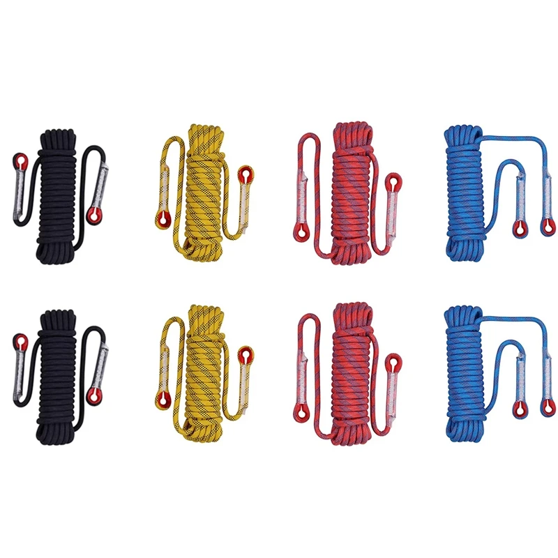 12Mm Safety-Life Rope Climbing-Rope Static Rock Mountaineering Outdoor Survival Fire Escape Car Rescue