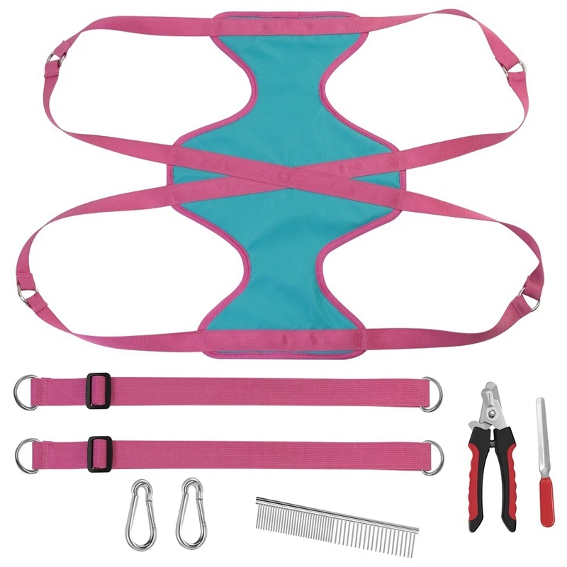 

Pet Dog Grooming Hammock for Pet Dog Sling for Grooming Dog Hammock Restraint Bag with Pet Grooming Tools