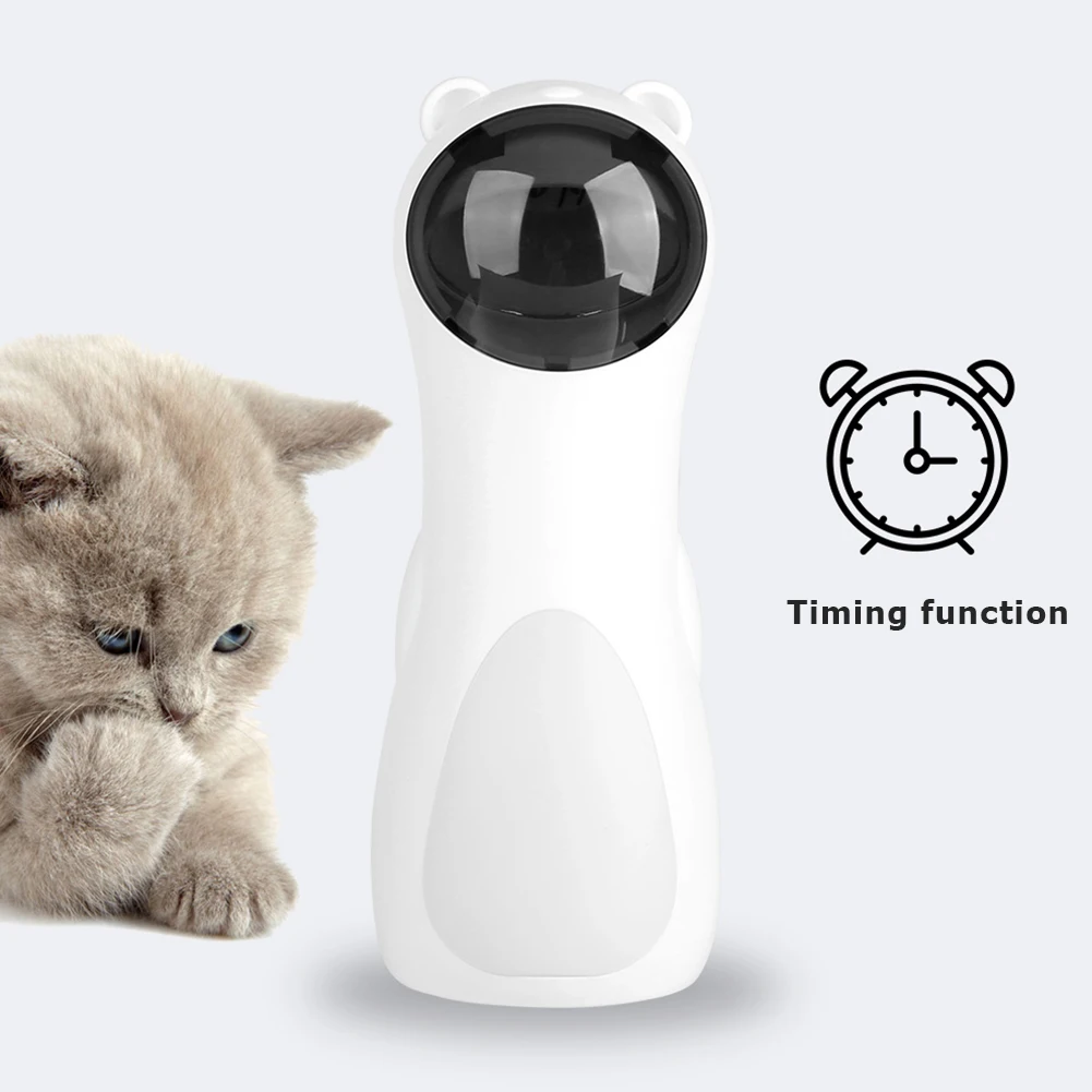 

Adjustable Laser Toy Cat Teaser LED Electronic Pet Kitten Training Entertaining Toy Automatic Training Supplies for Cat