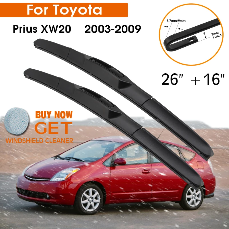 Автомобильный стеклоочиститель для Toyota Prius XW20 2003-2009 лобовое стекло резиновый