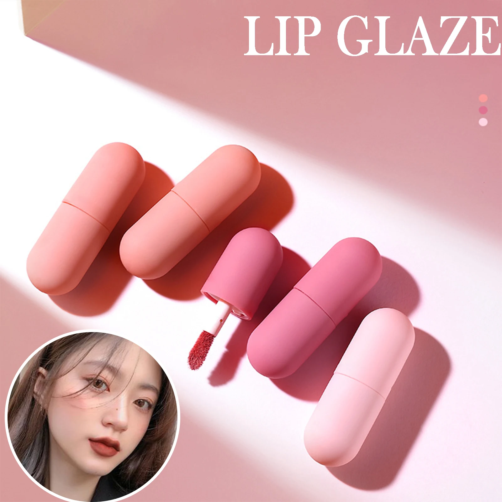 

3 Piece Lipstick Set With Mirror Matte Velvets Colorful Non-Stick Cup Lip Tint Gift For Birthday Lip Gloss Pack Set косметика