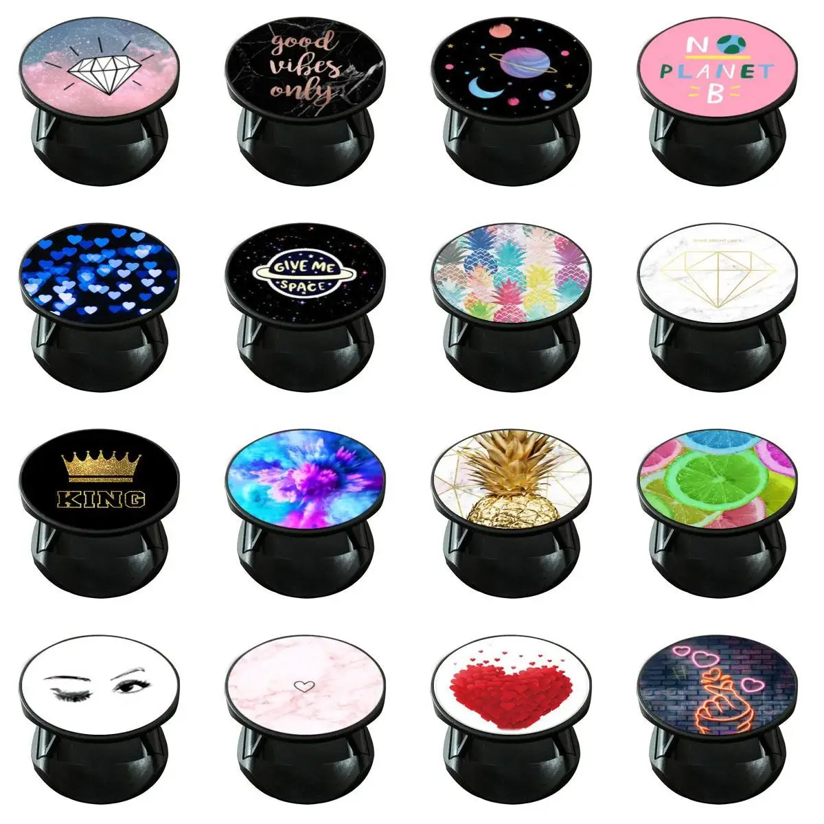 

Universal Removable Phone Stand Holder Grip Multi-Function Mounts Swappable Top For Xiao Mi Suporte