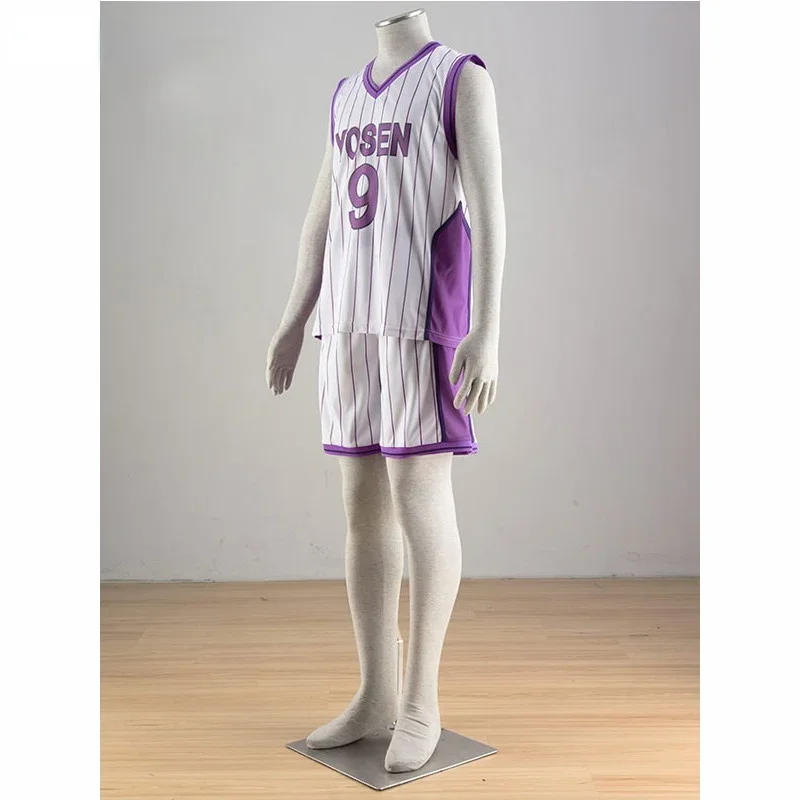 Костюм для взрослых Kuroko no Basuke Kuroko's Basketball Yosen Murasakibara Atsushi No.9 Джерси Косплей