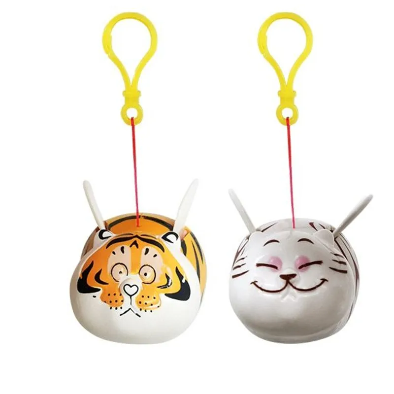

Fat Tiger Panghu More Wings Keychain Will Fly Wings Studio Jewelry Tiger Stretch Pendant Anime Figure Kawaii Model New Year Gift
