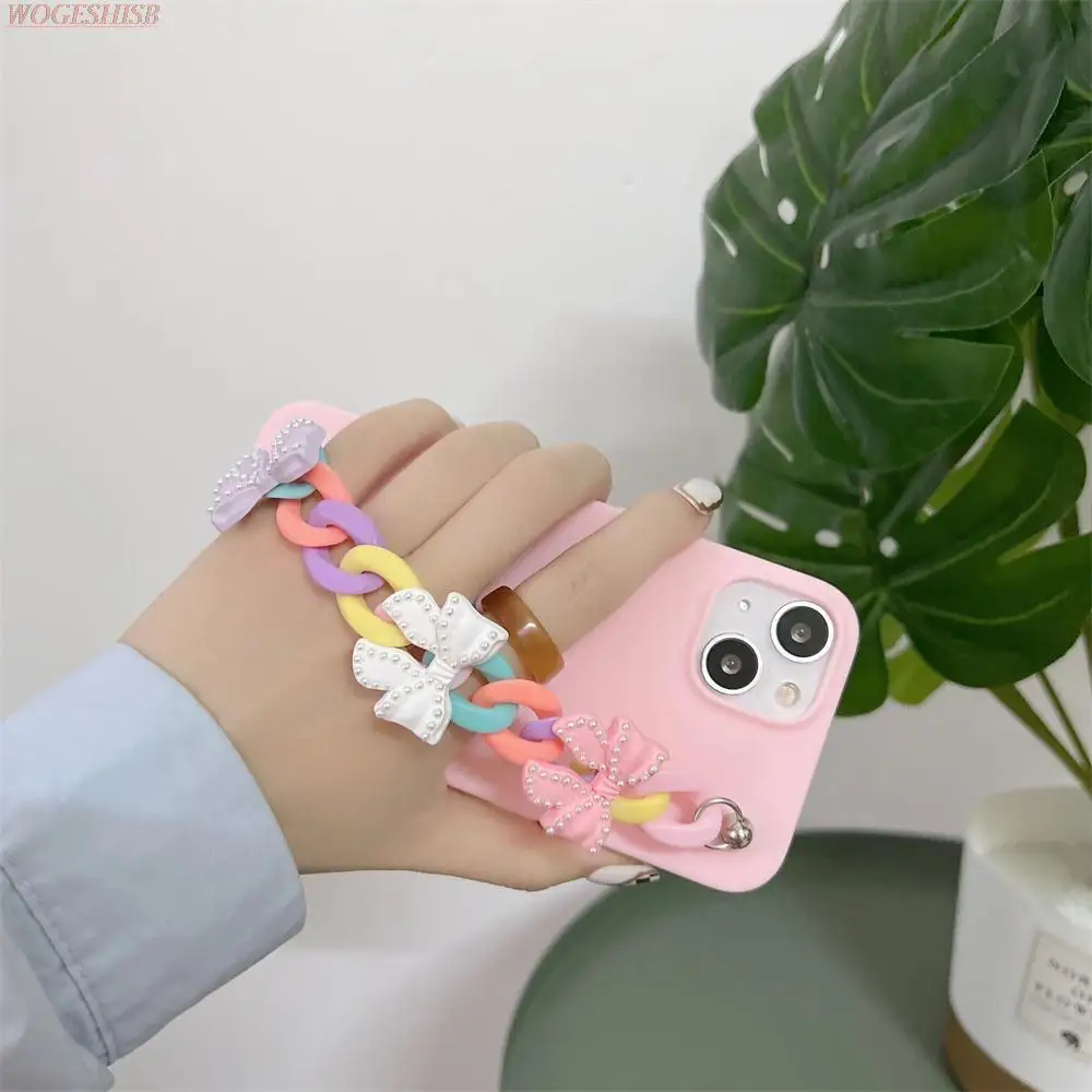 Cute Bow Bracelet Wrist Strap Phone Case For Honor 8A 8X 8C 8S 9C 9X 9S 10i 20i 20s X20 SE 10 20 Lite Pro Soft Silicone Cover images - 6