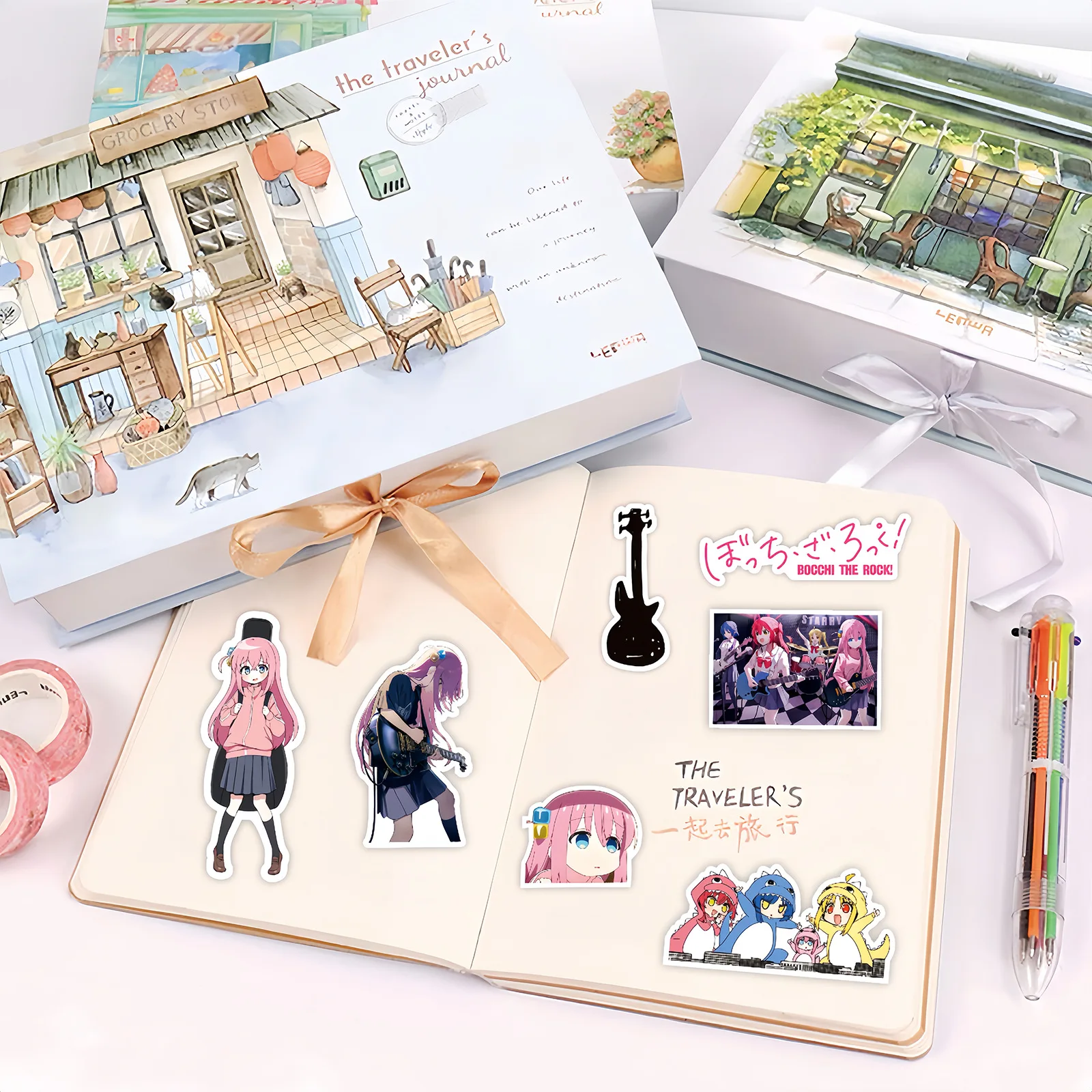 75шт Bocchi The Rock! Аниме-наклейки Водонепроницаемые Игрушки сделай Сам Мотоциклетный