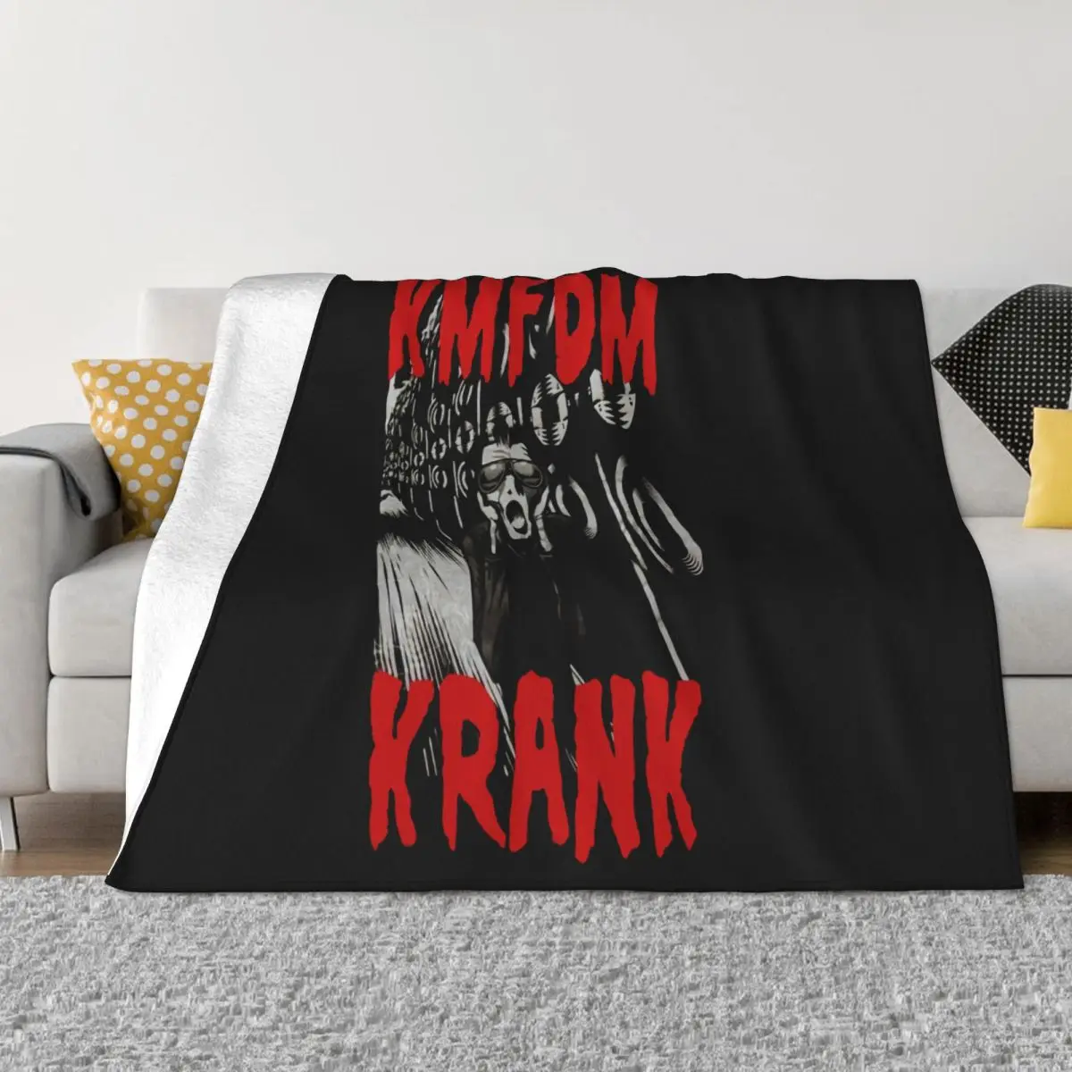Винтажный рок-набор Kmfdm Krank Wtf Skinny Puppy Tour концертный принт забавное уличное одеяло