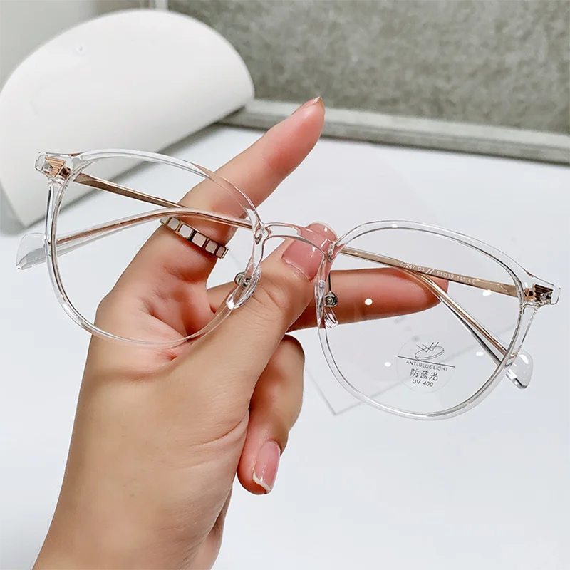 Женские готовые очки для близорукости в металлической оправе TR90 с диоптриями 0 -0 5