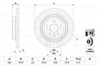

986479713 зеркало заднего тормозного диска XC60 08 = 17