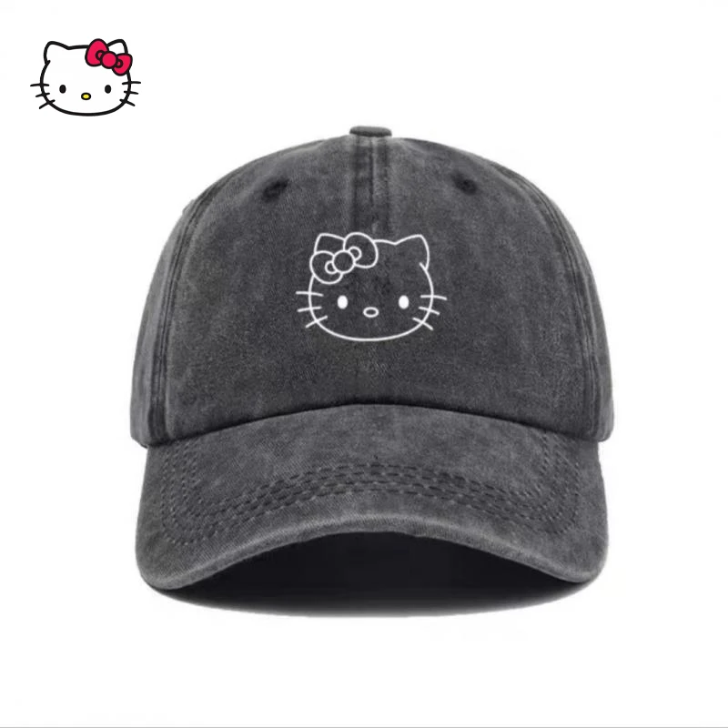

Kawaii Sanrio Hellokitty аниме Kawaii весна-осень новая милая и милая Солнцезащитная шляпа универсальная модная женская шляпа